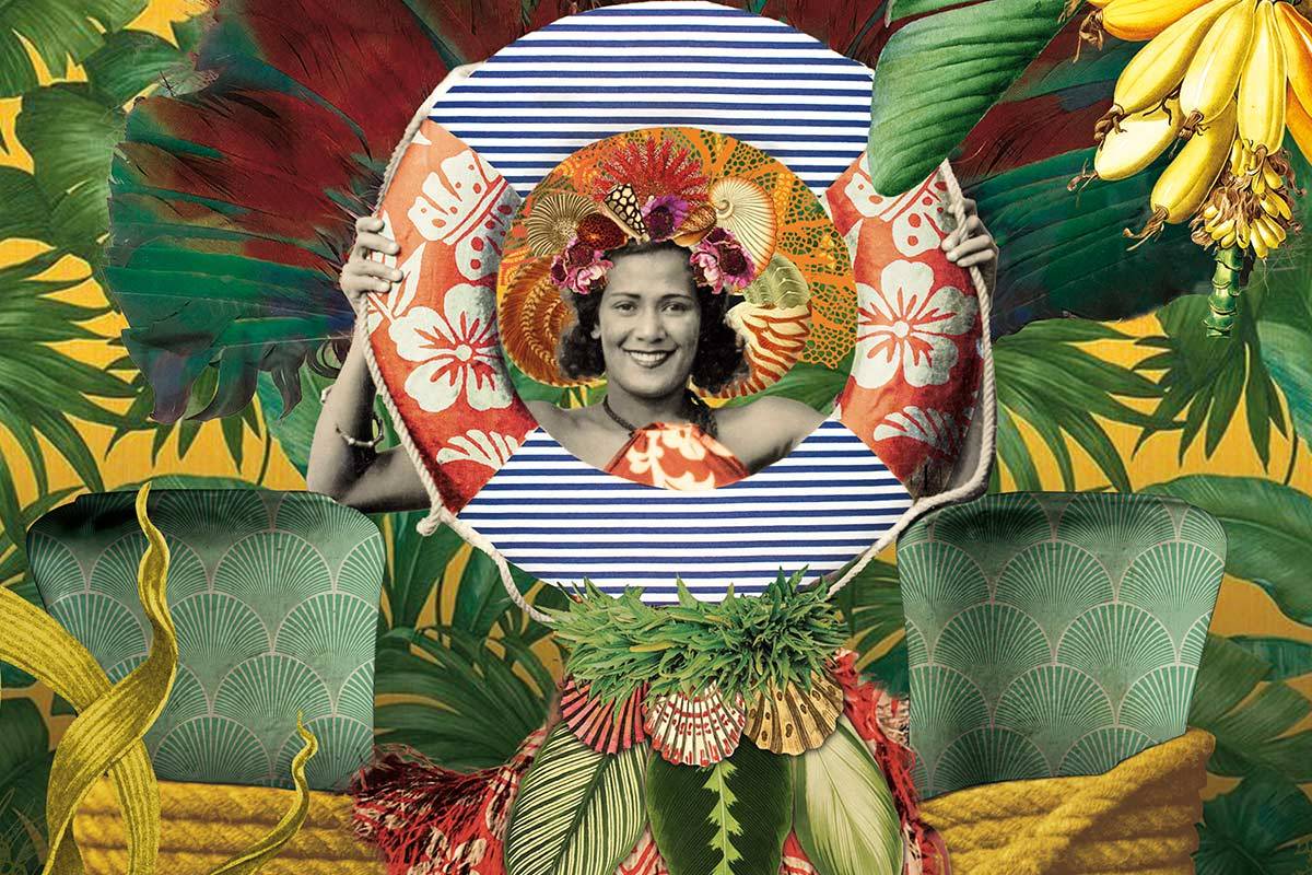 femme à la bouée